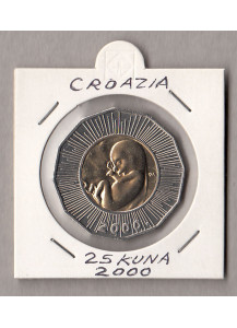2000 - 25 kuna Croazia Nascita Fdc